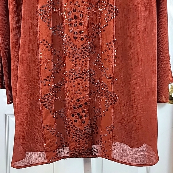 Chico's Sequined Blouse - Picture 3 of 12